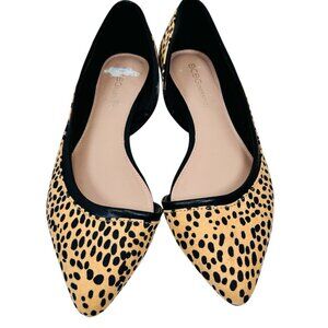 BCBGeneration Leopard D’Orsay Flat Size 7.5 Work Casual
